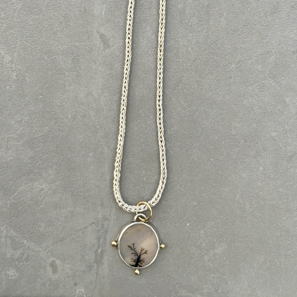 Ancient Weave Chain with Rooted Talisman